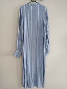 Blue & White Striped Kurta | Women Locally Made Kurta | Small | New