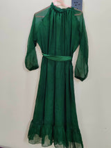 Bottle Green Maxi | Women Frocks & Maxis | Medium | New
