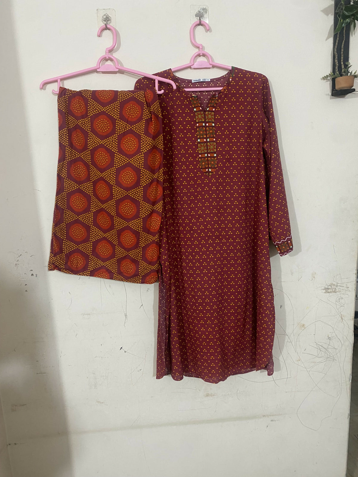 Generation | Women Branded Kurta | Size: 14 | Maroon | Preloved