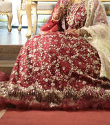 Maroon Bridal Lehnga | Women Bridals | Medium | Worn Once