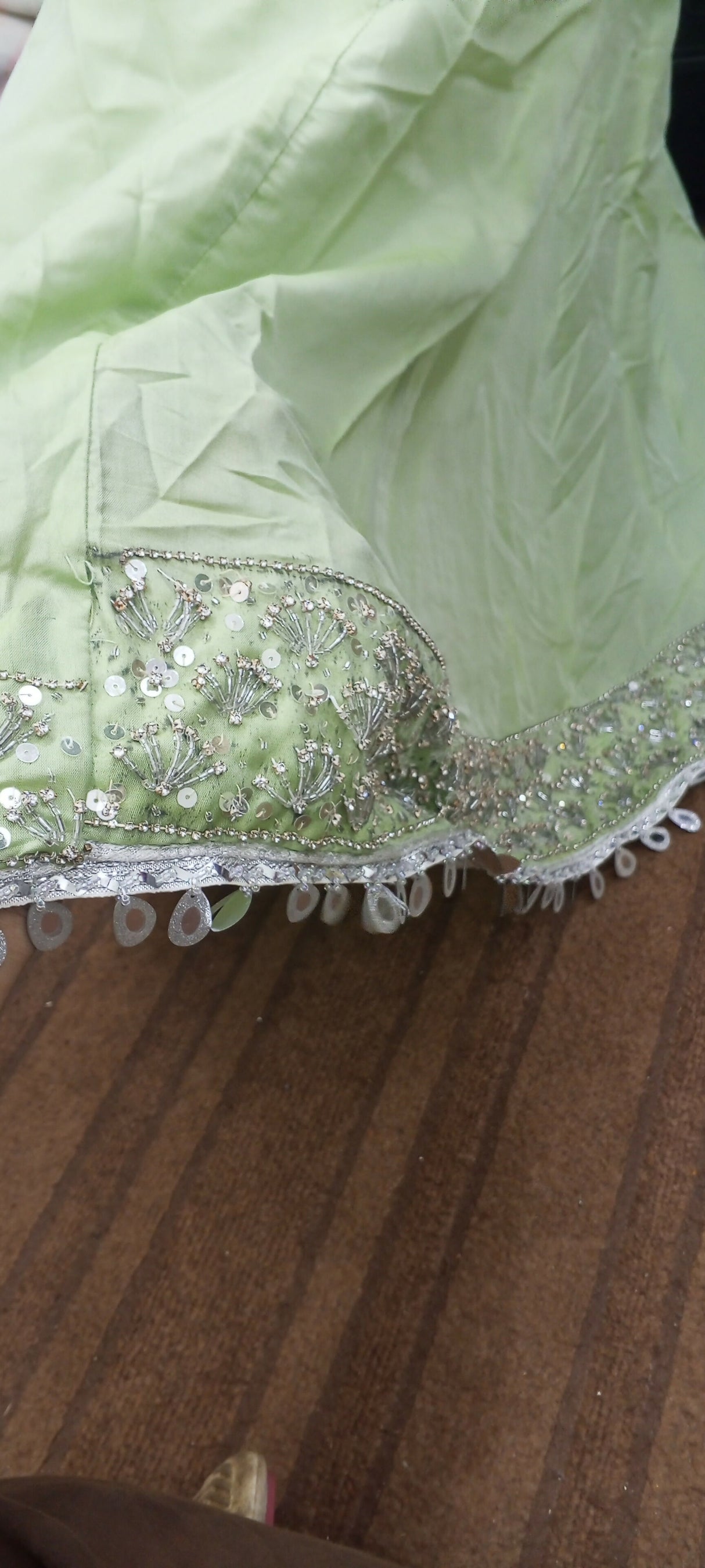 Hand Embroidery Long Frock | Women Locally Made Formals | Medium | New