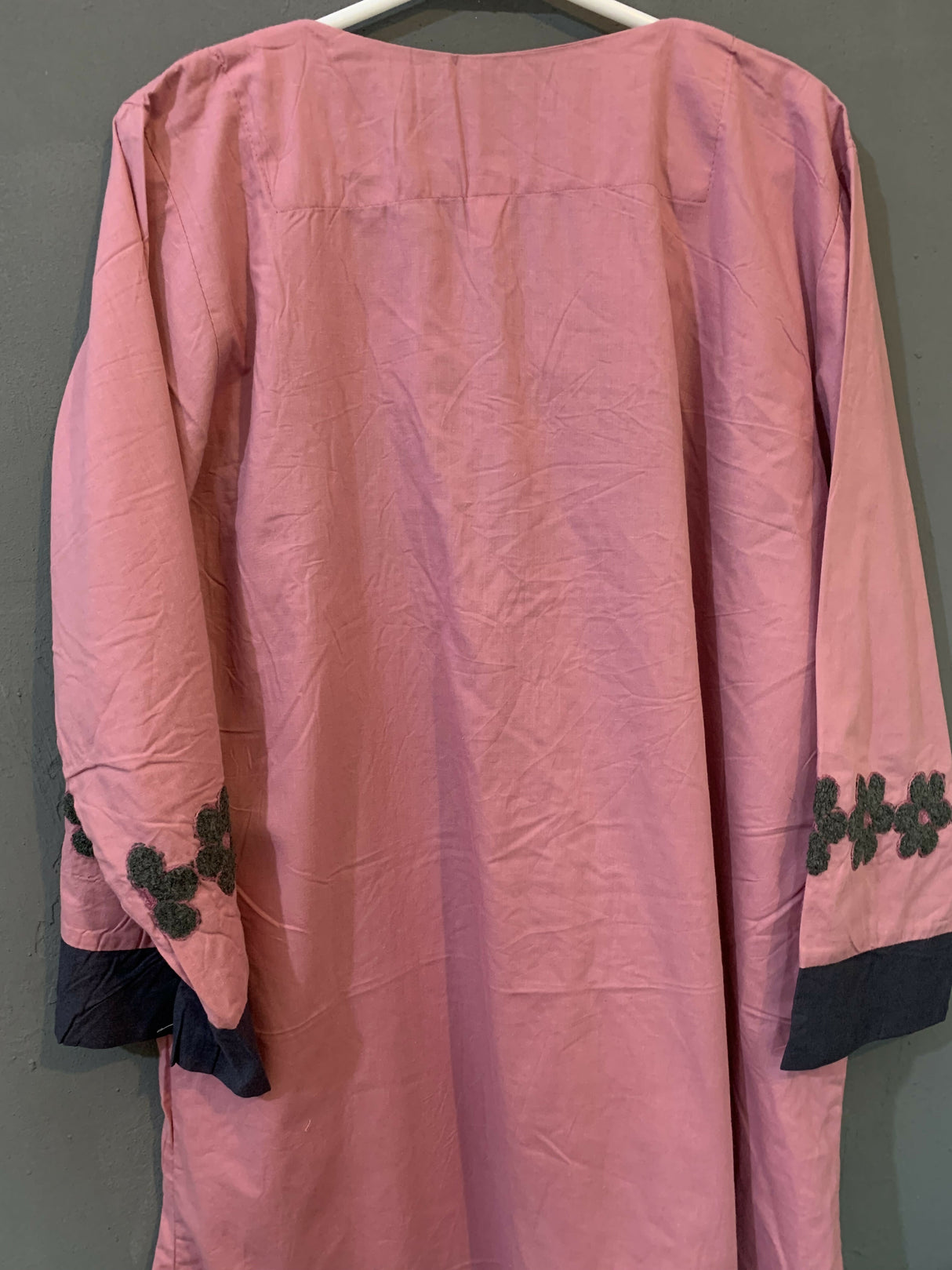 Pink Embroidered Frock | Women Frocks & Maxis | Medium | Worn Once