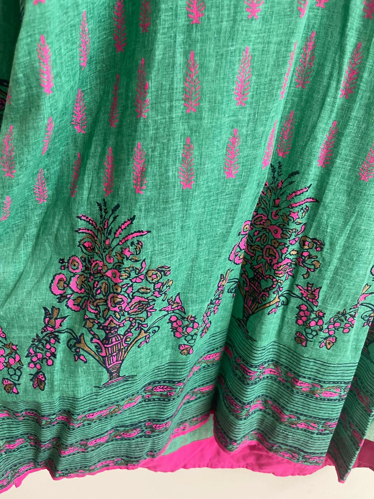 Green and Red Kurta | Women Locally Made Kurta | Worn Once