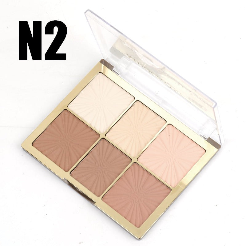 Buy Missrose 6 color European Style Arch Face Palette in Pakistan
