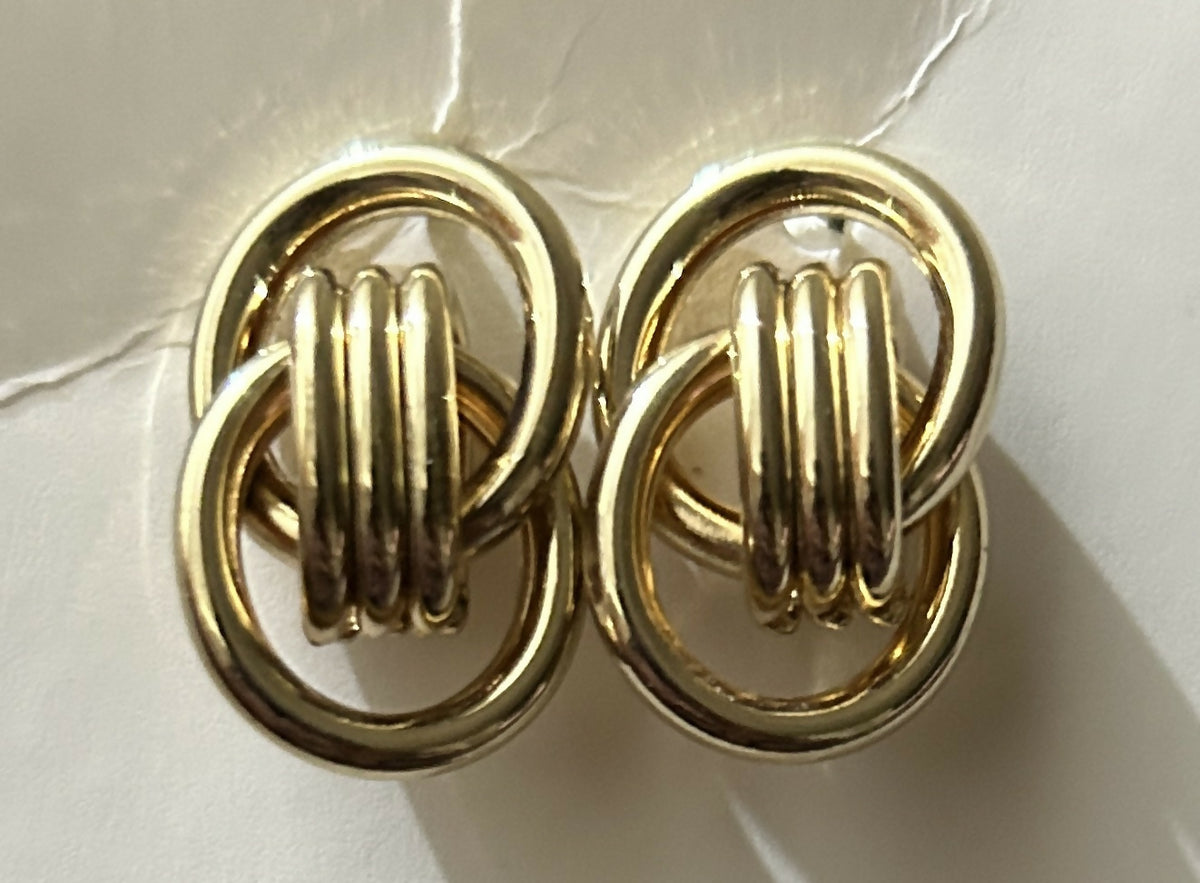 Golden Earrings | Women Jewelry | Earrings | Small | Worn Once
