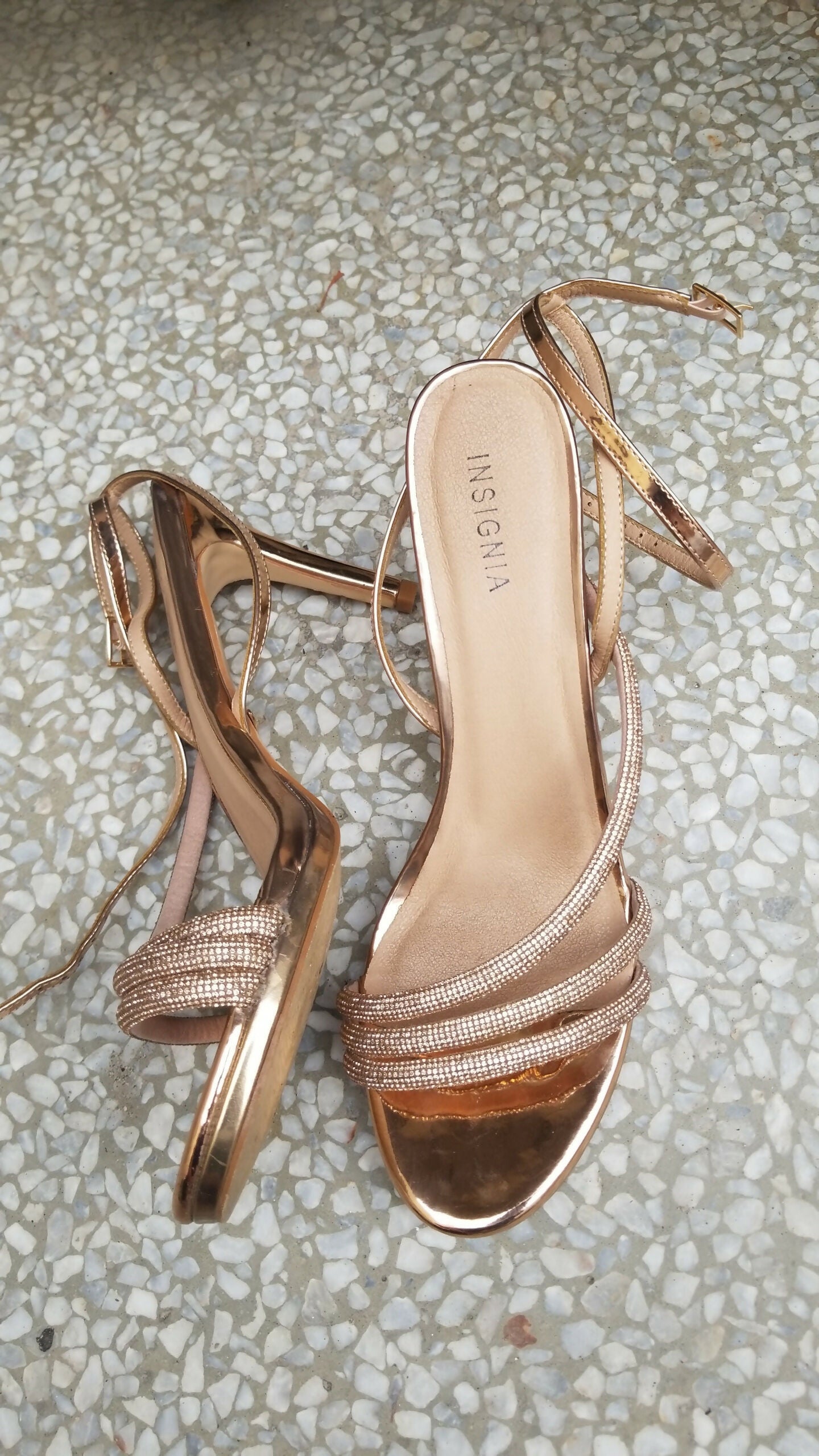 Insignia | Golden Heels | Women Shoes | Size: 40 | Worn Once