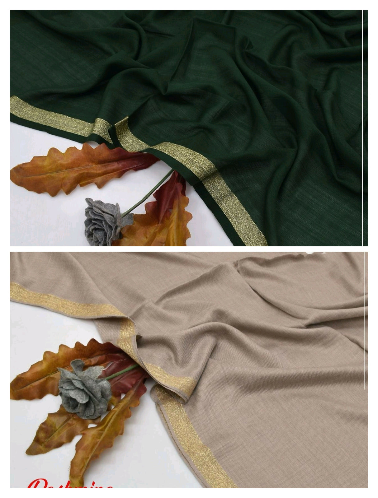 Pack of 2 shawls | Pashmina Wool shawl | Women Accessories | Brand New