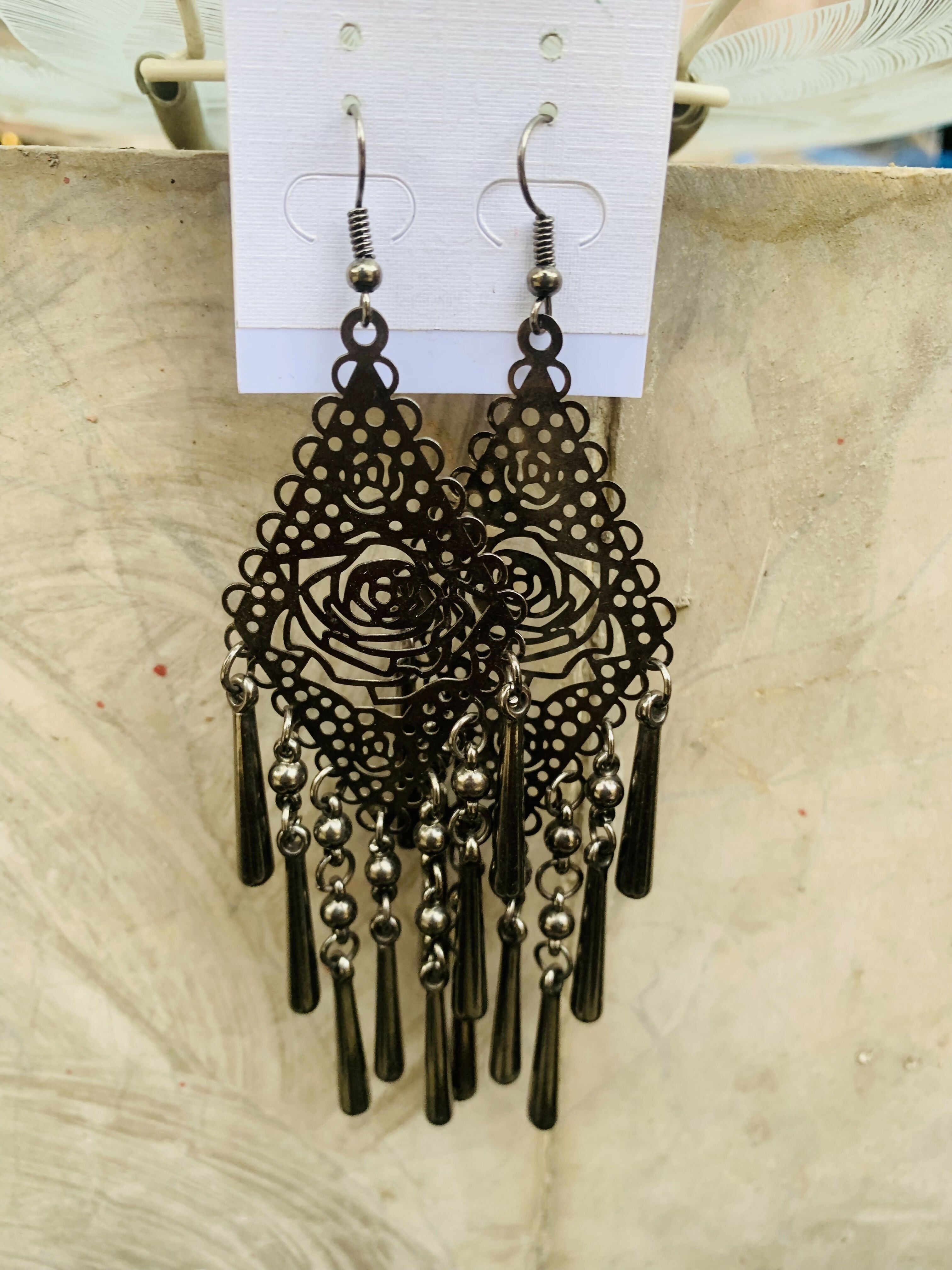 Black Earrings | Women Jewellery | Small | New