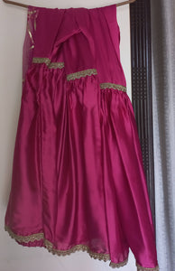 Shocking pink Fancy dress Gharara 3pc | Women Formals | Worn Once