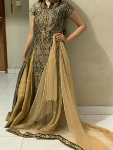 Indian Golden Lehanga | Women Formals | Worn Once