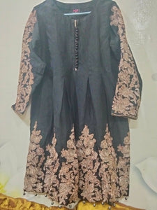 Shah Posh | black frock, capri, dupatta | Women Formals | Worn Once