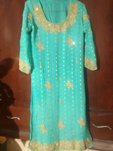 Blue Heavy Suit | Women Locally Made Formals | Medium | Preloved