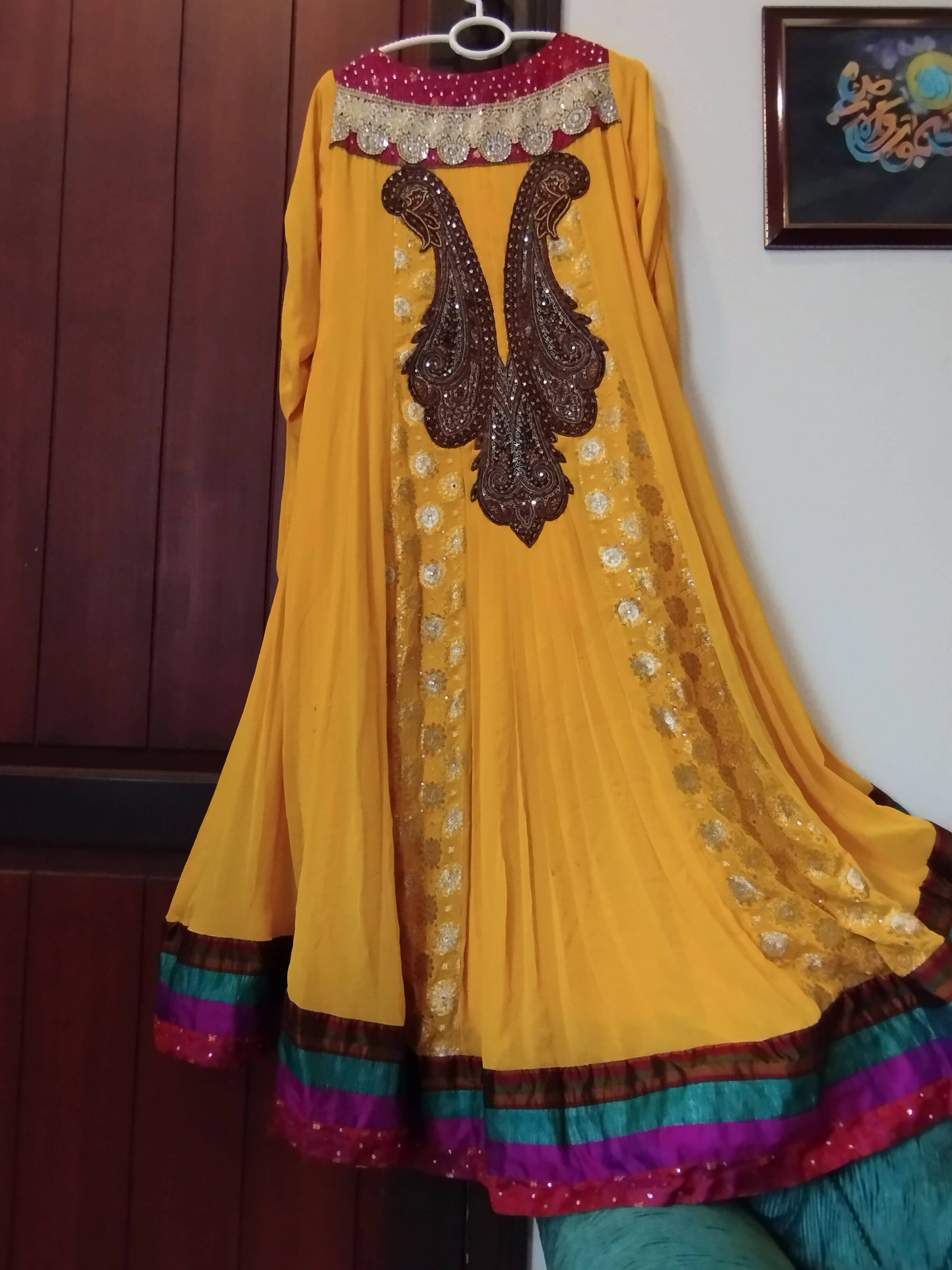 Rizwan Moazzam | Party Wear Long Tail Dress | Women Branded Formals | Medium | Preloved