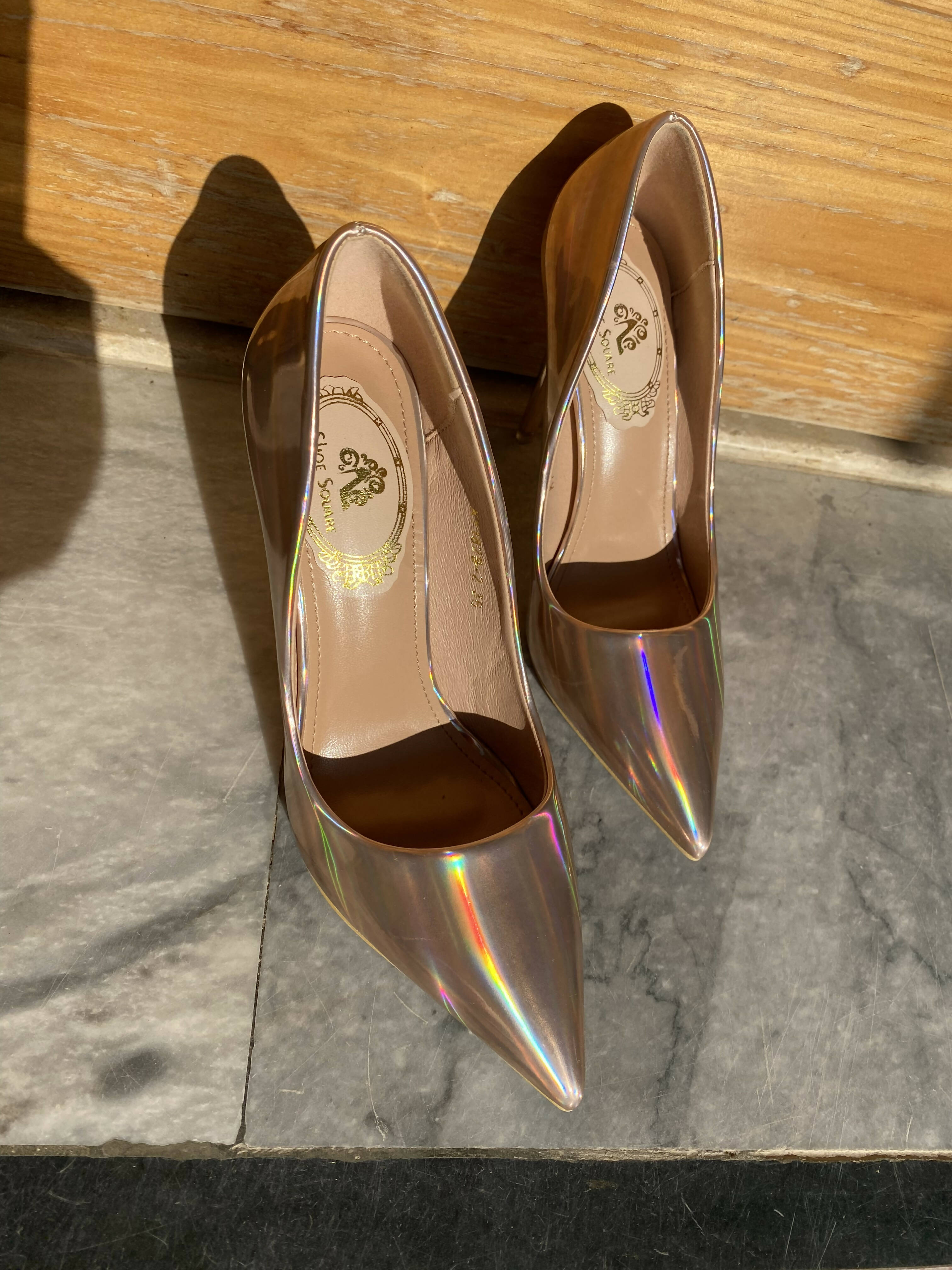 Shoe Square | Shinny Heels (Size: 36/37) | Women Shoes | New
