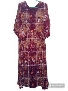 Chunri Chiffon Suit | Women Locally Made Formals | Medium | Worn Once