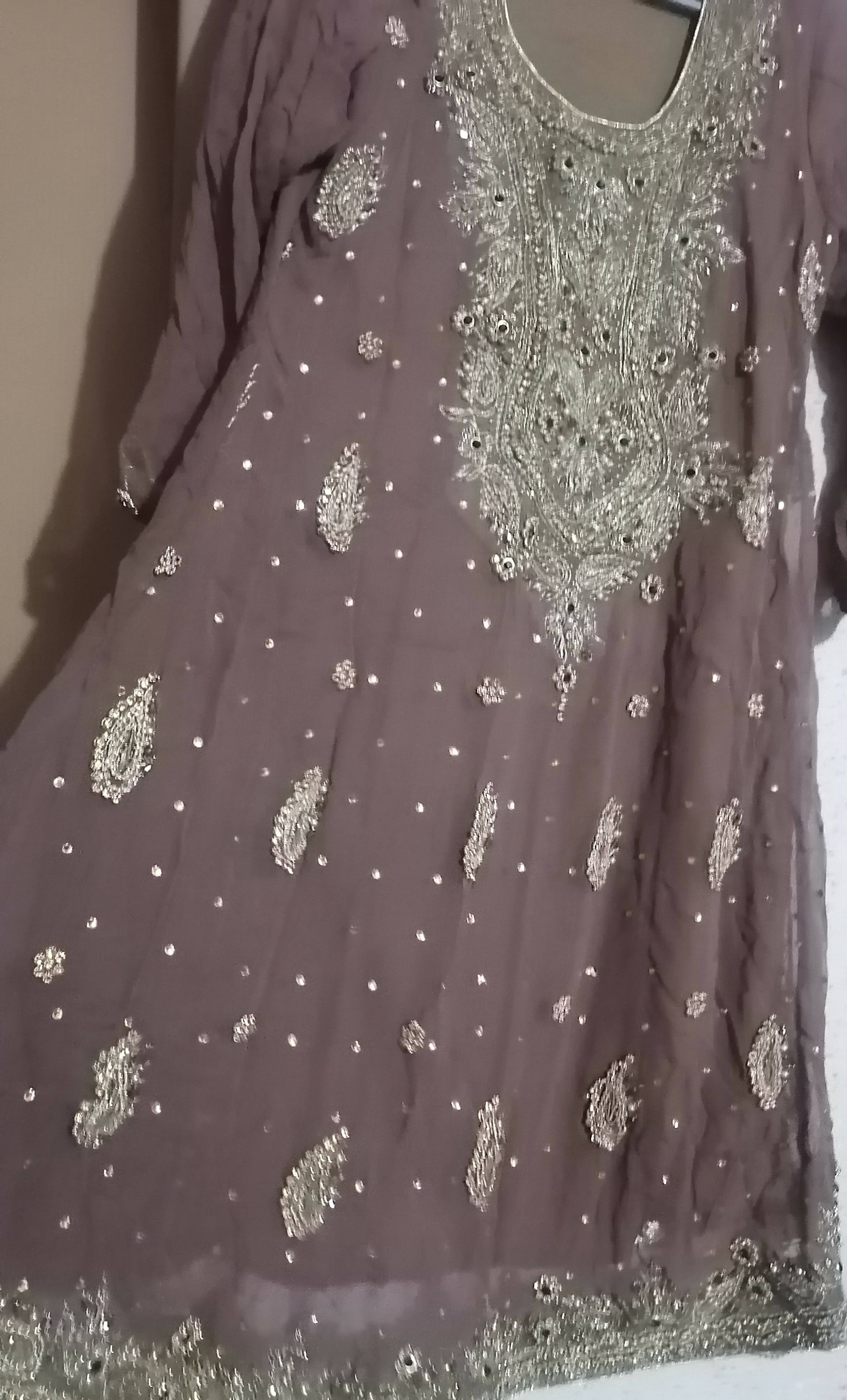 Chiffon Embroided Suit | Women Locally Made Formals | Small | Worn Once