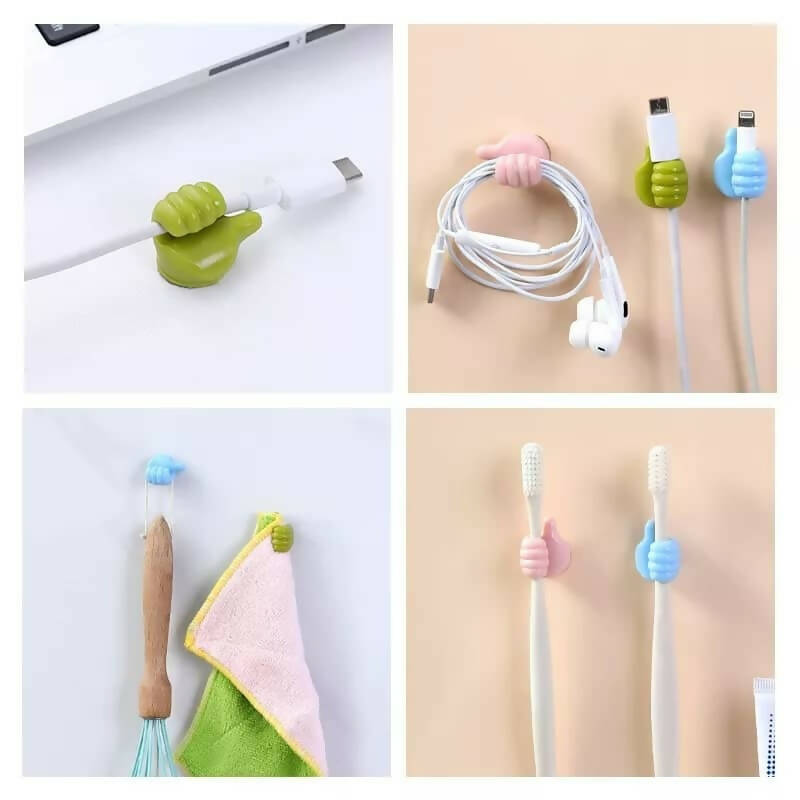 10Pcs Creative Silicone Thumb Wall Hook | For Your Home | New