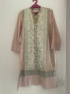 Peach Embroidered Kurta | Women Branded Kurta | Preloved