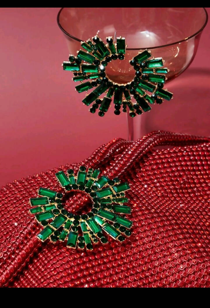 SHEIN |Green earrings | Women Jewellery | Brand New