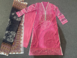 Ethnic | Pink 3 piece suit | Women Branded Kurta | Brand New