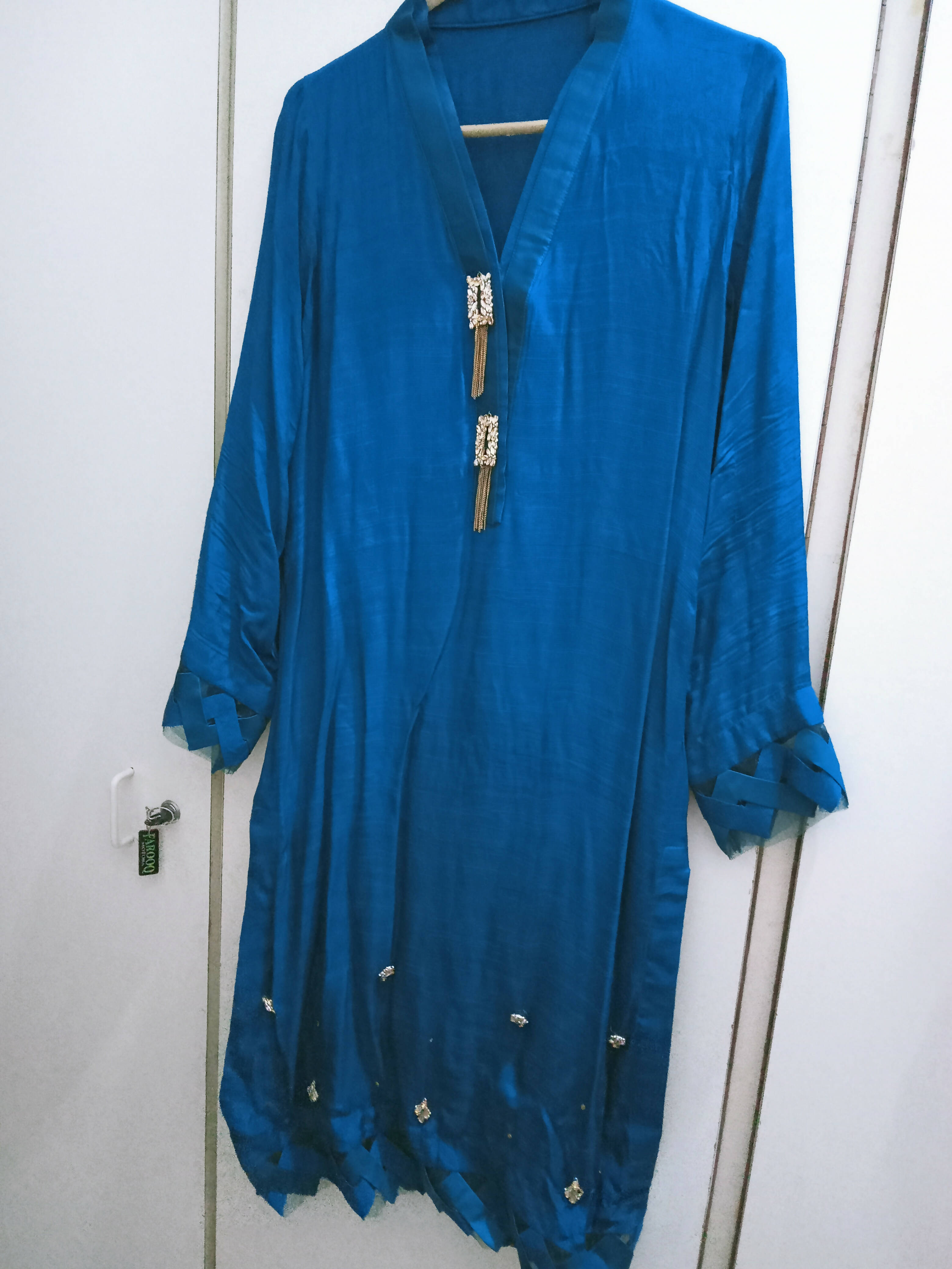 Blue Descent Kurta | Women Kurtas & Shalwar Kameez | Small | Worn Once