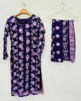 Chiffon Embroided Suit | Women Locally Made Formals | Medium | Preloved