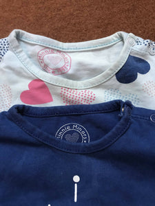 Minnie minors | Pack of 2 shirts (Size: 2-6 months baby ) | Kids Tops & Shirts | Worn Once