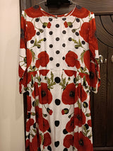 Nishat Linen Pret | Printed Frock | Women Froks & Maxis | Small | Worn Once