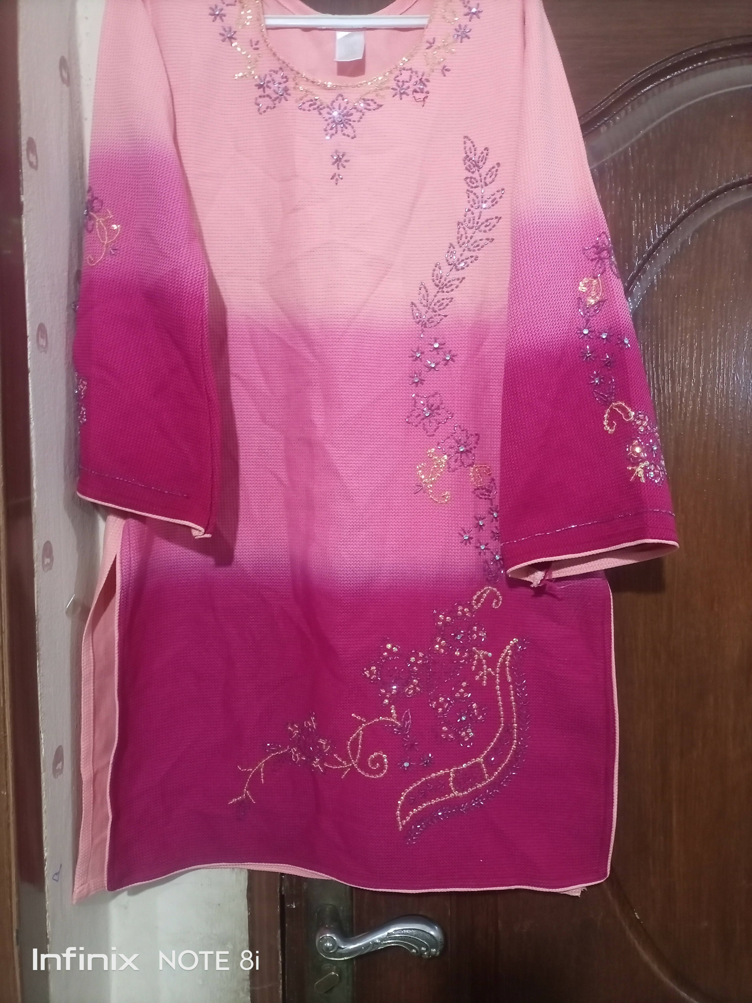 Two piece winter dress with pathani shalwar. (size:M) | Women Formals| Worn Once.