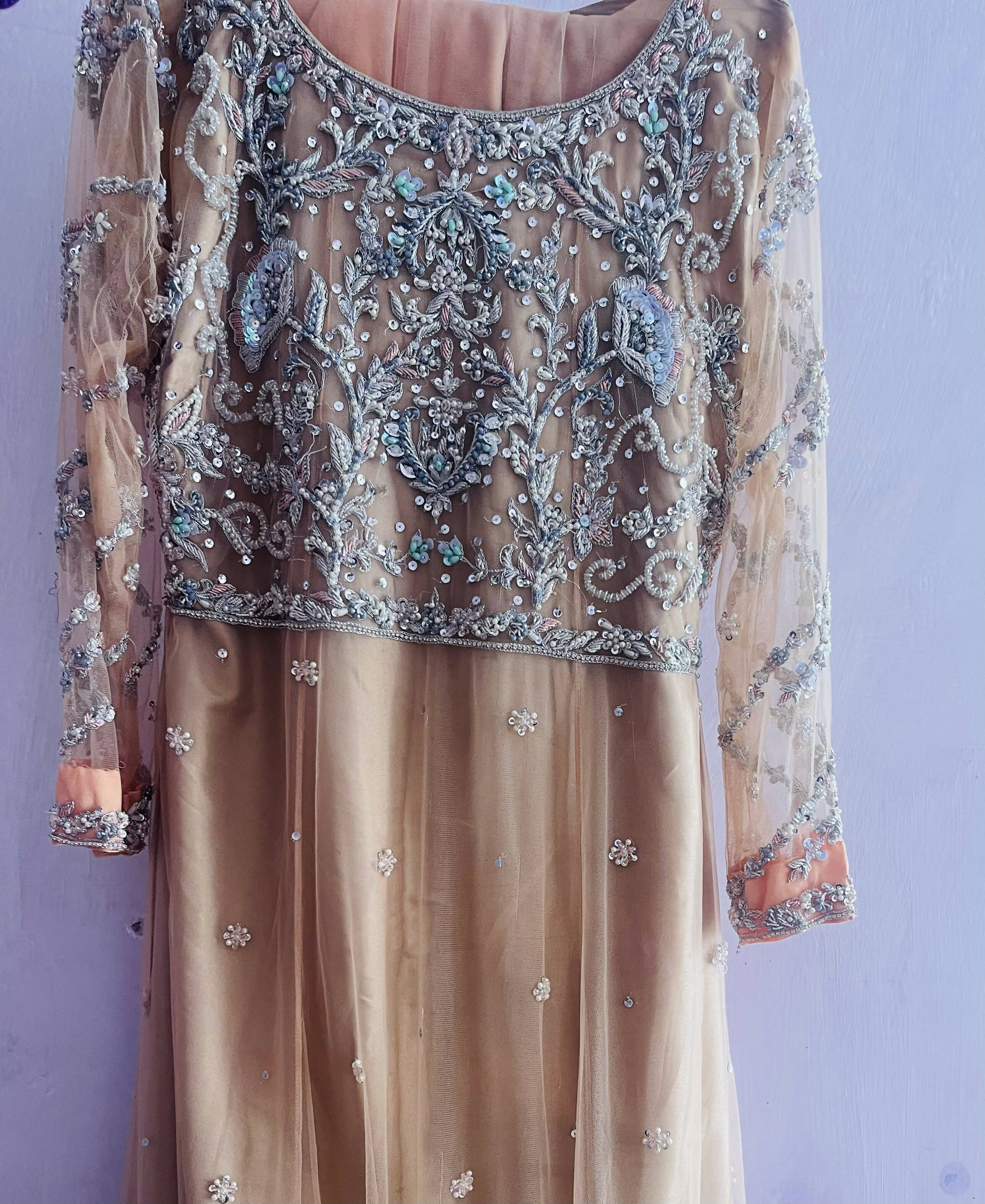 Beautiful Embroidered Maxi | Women Froks & Maxis | Medium | Worn Once