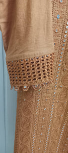3 peice cotton stitched dress (size: M) | Women Kurta | Worn Once