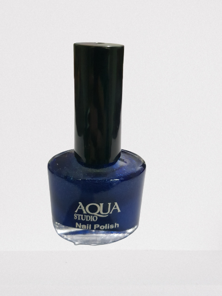 SPARKLING MIDNIGHT BLUE AQUA STUDIO NAIL PAINT