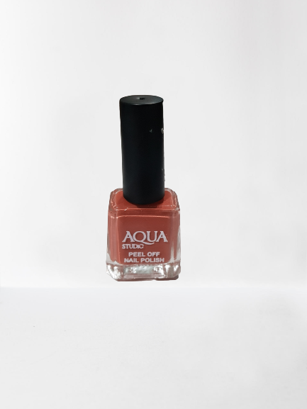 SALMON PINK PEEL OFF NAIL PAINT AQUA STUDIO