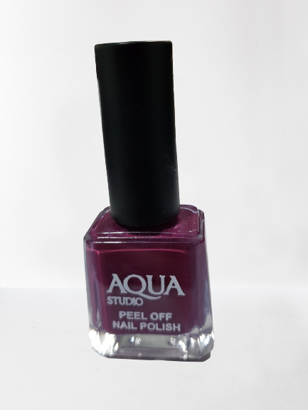 SPARKLING EXTREME PURPLE PEEL OFF NAIL PAINT AQUA STUDIO