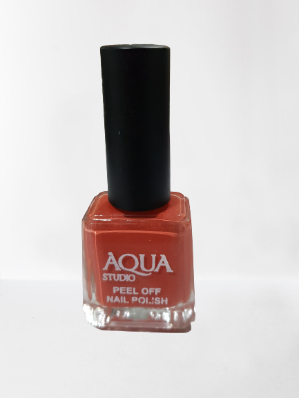 PEACHY PINK PEEL OFF NAIL PAINT AQUA STUDIO
