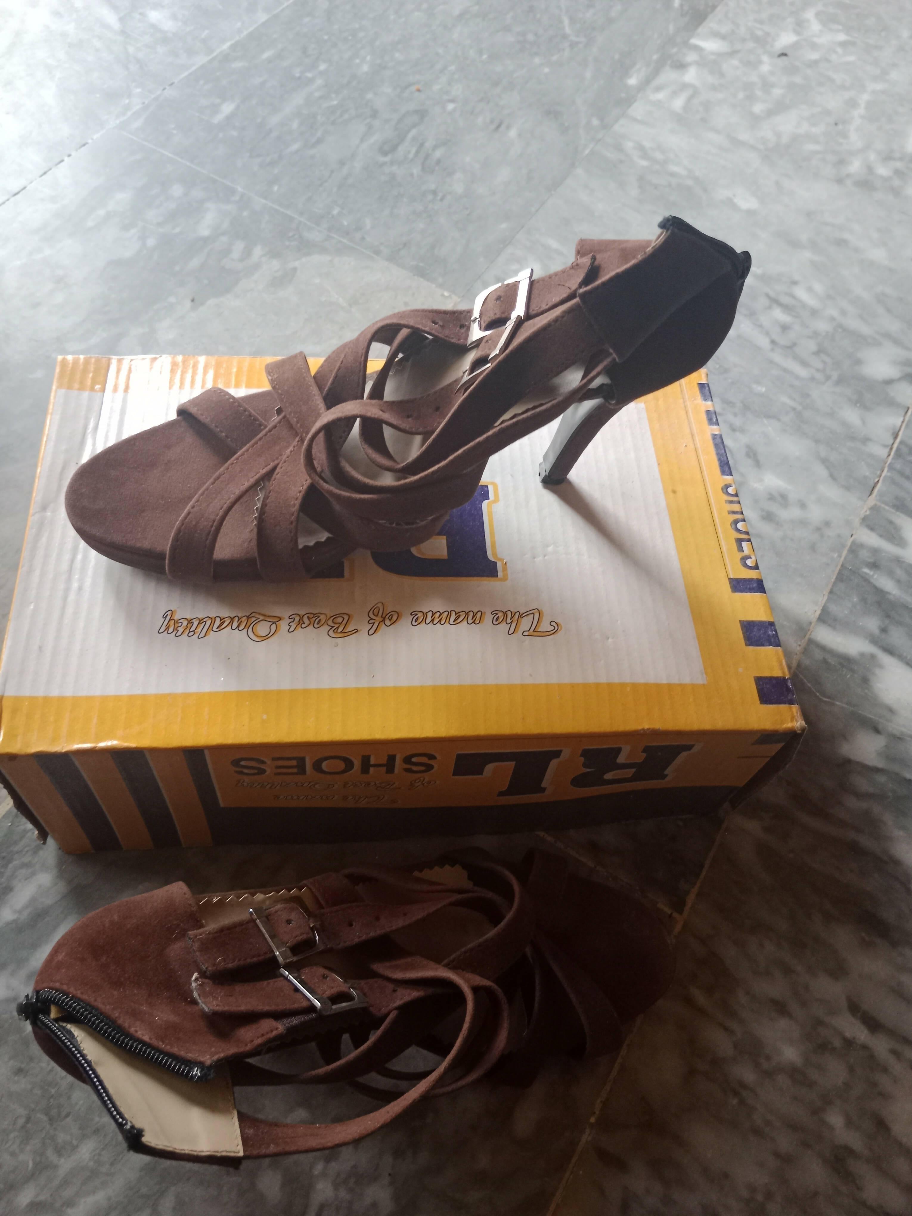 Stylish Brown Heel Shoes | Women Shoes | Size: 40 | New