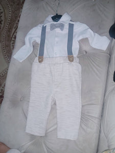 Zubaidas Baby Shop | White Suit Coat Pant | Baby Outfit sets |0 to 3 Months| Worn Once