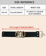 SHEIN | Geometric Metal Buckle Wide Belt | Women Accessories | Brand New