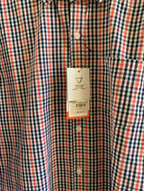 Red Blue Checkered Button Down Shirt | Men T-Shirts & Shirts | Brand New with Tags
