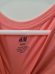 H&M | Peach T shirt (size 14 years) | Girls Tops & Shirts | Worn Once