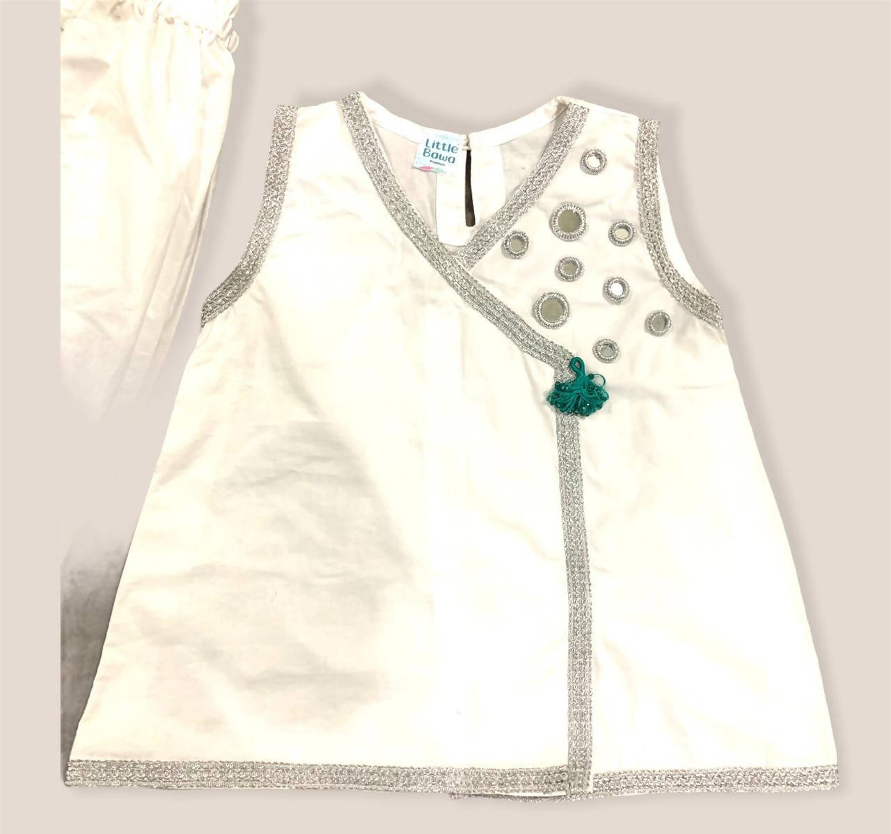 Beautiful White Babies Suit | For Kids | 3 Piece Suit | Sizes Available | Brand New