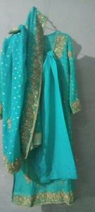 Blue Heavy Suit | Women Locally Made Formals | Medium | Preloved