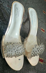 Peach Glass Fancy Heels | Women Shoes | Size: 37 | New