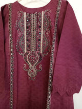 Maroon Embroidered Kurta | Women Locally Made Kurta | XSmall | New