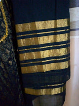 Black jacquard 3 PC outfit | Women Locally Made Formals | Medium | Worn Once