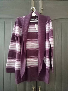 Jason Maxwell | Purple and grey cardigan | Women Sweaters & Jackets | Brand New