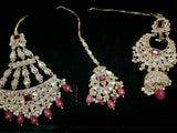 Deep Red Bridal jewelry | Women Jewelry| Worn Once