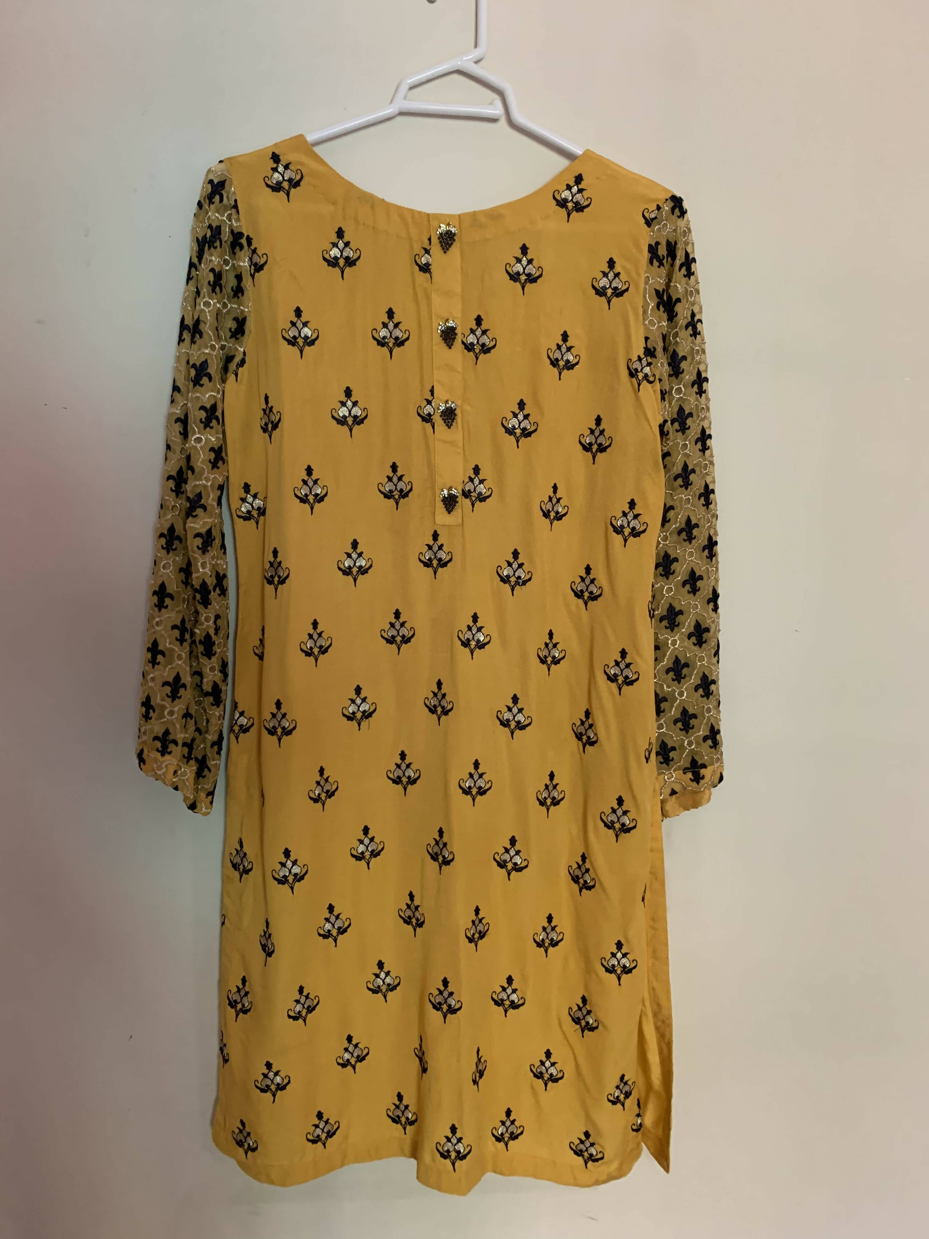 Batik | Mustard Kurta | Women Branded Kurta | Small | Brand New