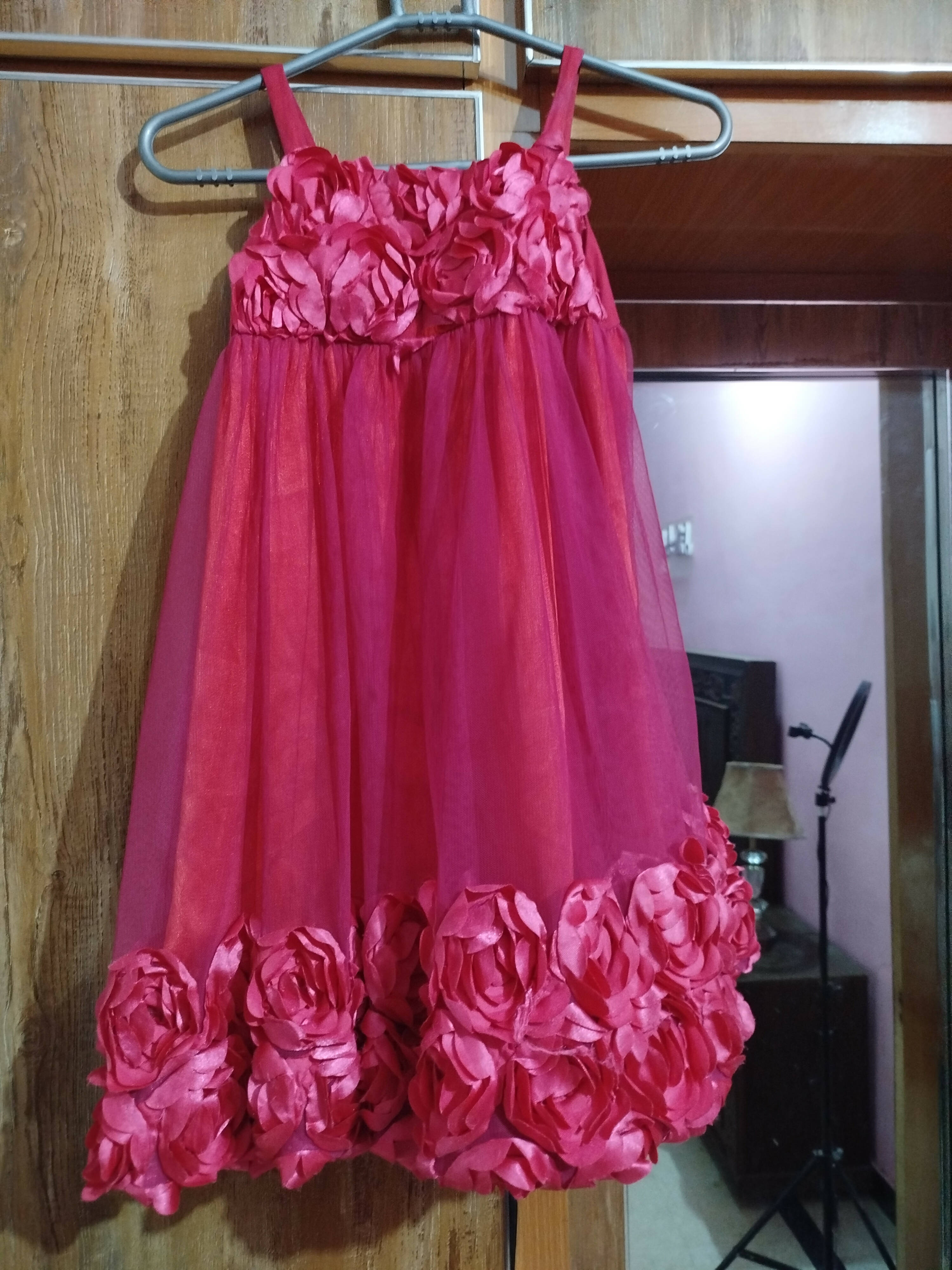 Pink Flower Frok | Girls Skirts & Dresses | Small | New