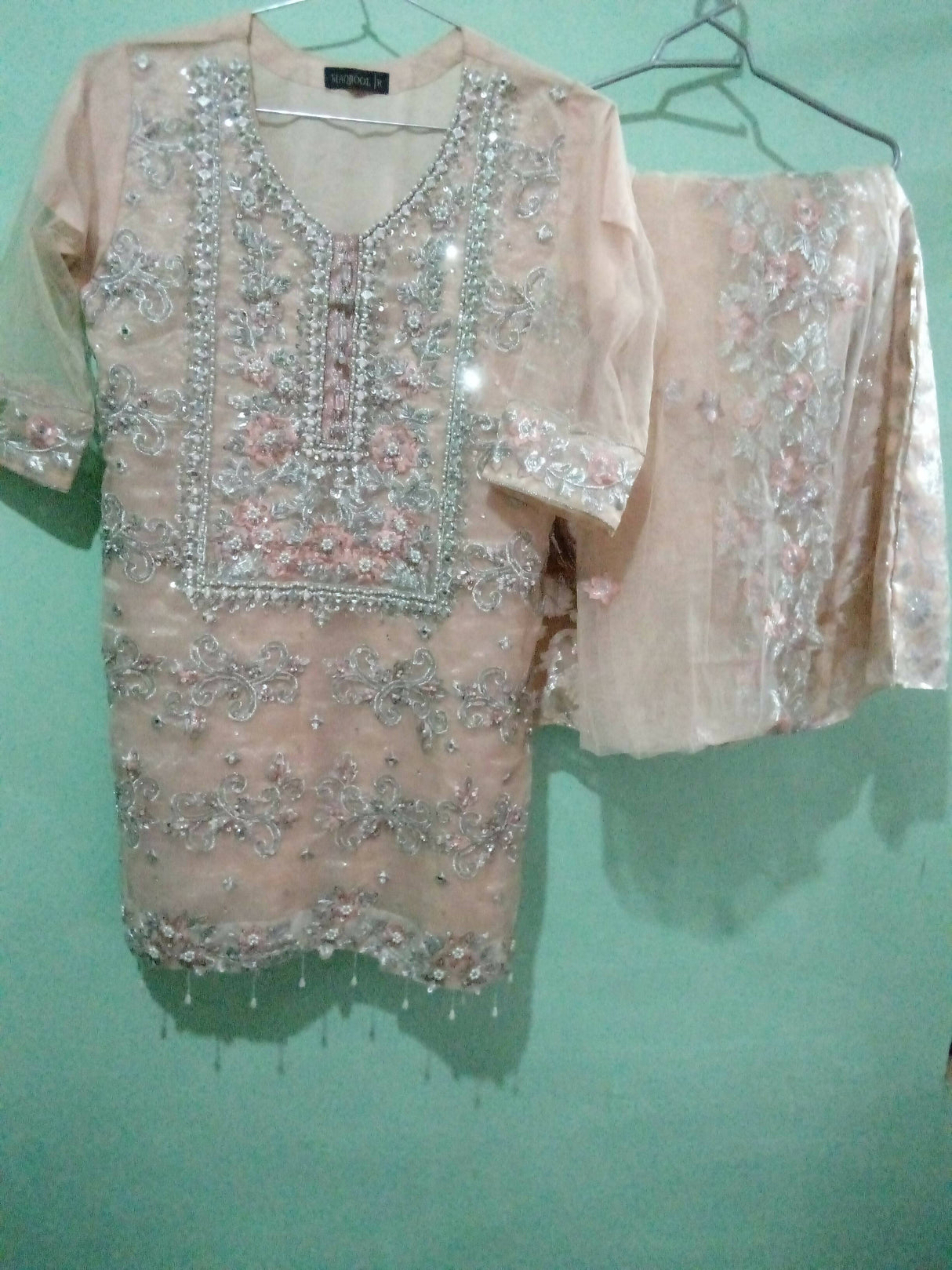 Embroidered Party Wear Suit | Women Locally Made Formals | Medium | Worn Once